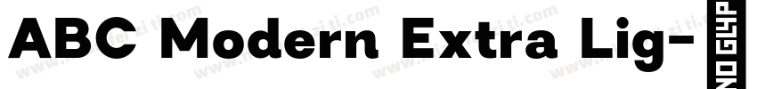 ABC Modern Extra Lig字体转换